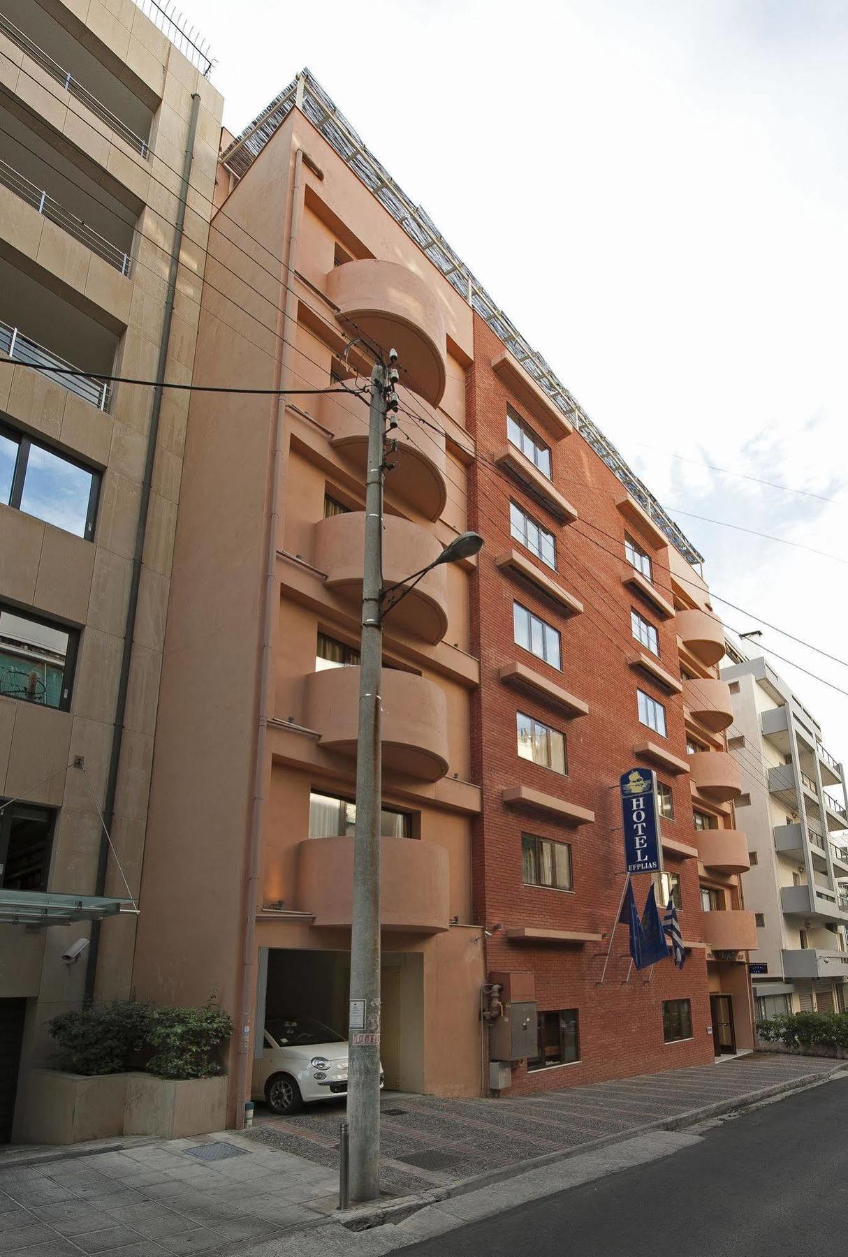 Efplias Hotel Apartments Pireus Exteriör bild